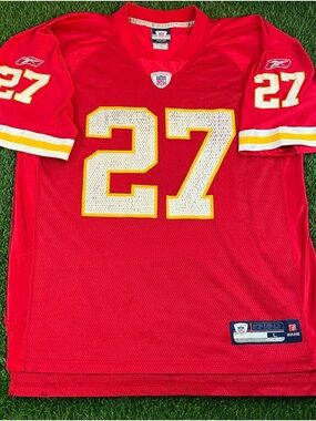 Vintage Y2K 00s Reebok NFL Kansas City Chiefs Larry Johnson Jersey Mens Size L